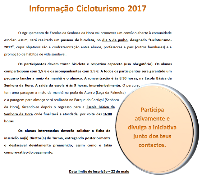 Informação Cicloturismo 2017