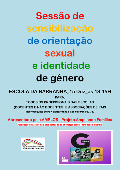 Sessão de sensibilização de orientação sexual e identidade de género