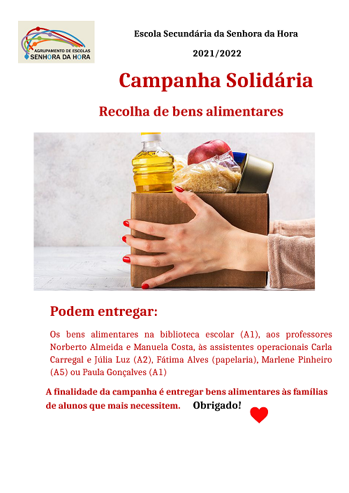 Campanha solidária - recolha de bens alimentares
